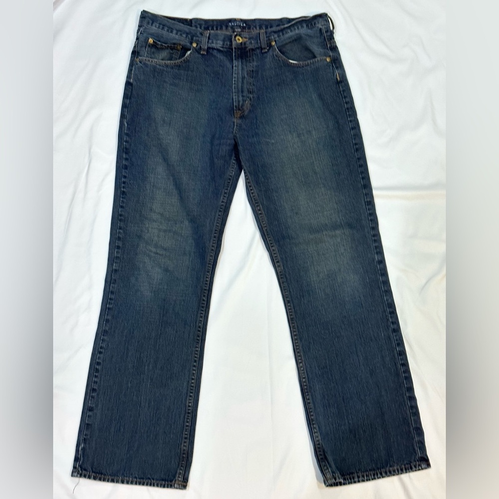Nautica Jeans Boot Cut Men’s Size 36/32 Dark Blue